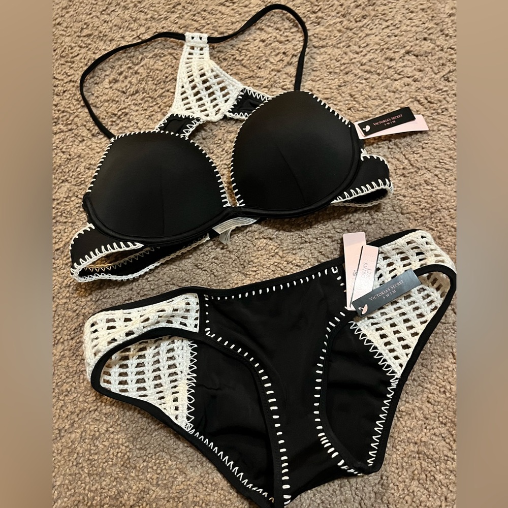 Victoria’s Secret crochet detail bikini set